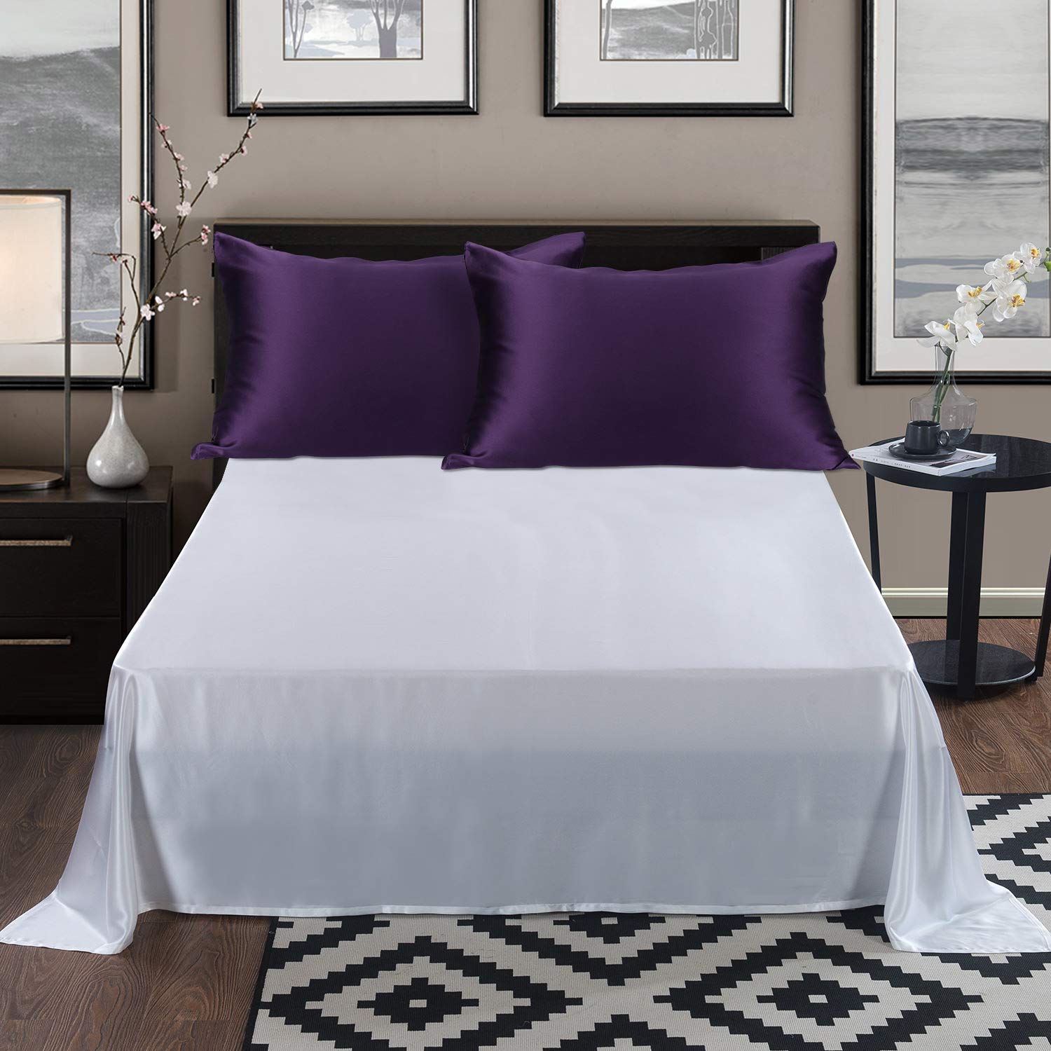 ALASKA BEAR, Natural Silk Pillowcase, Hypoallergenic, 19 momme, 600 thread count 100 percent Mulberry Silk - Image 2