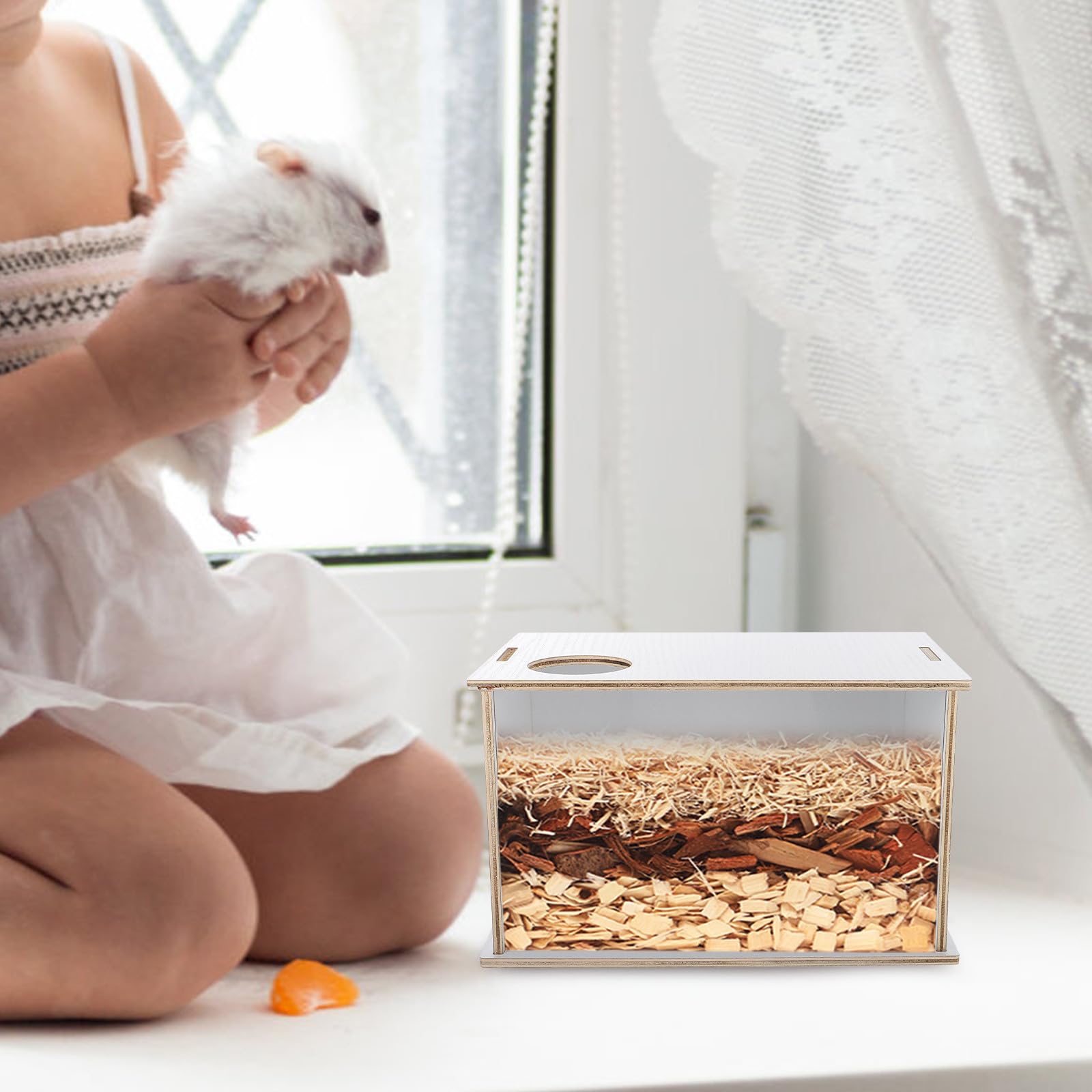 Kisangel Multifunktions Sandbadebox für Chinchillas und Kleintiere