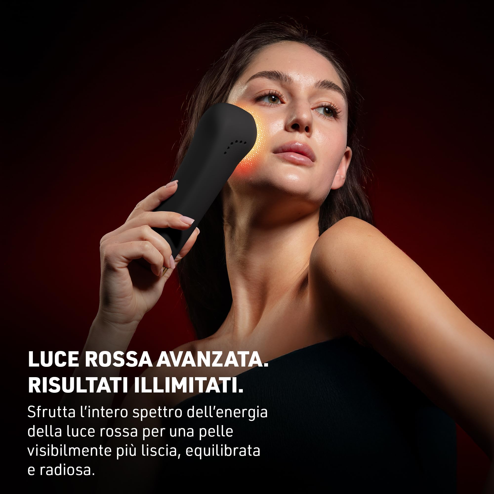 FAQ 502 LED Lampada Infrarossi & Rossa – Dispositivo beauty domestico per rassodare, tonificare e illuminare la pelle, donando luminosità e un aspetto più giovane