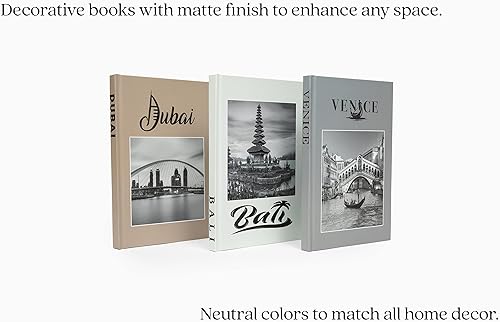 Miniatura 2 de Juego de 3 libros decorativos para decoración del hogar, libros de decoración de mesa auxiliar, los mejores libros de exhibición, decoraciones de