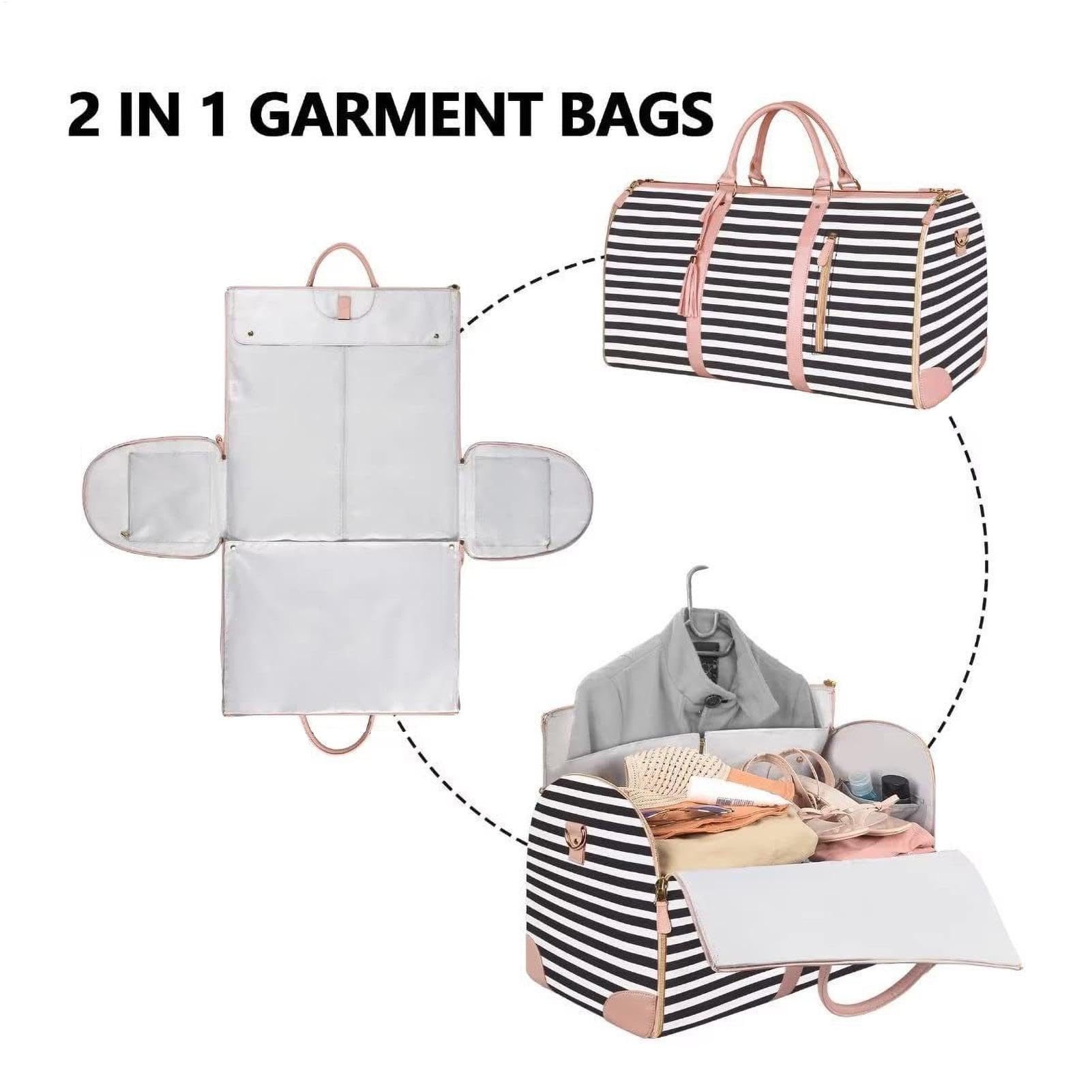 Torby podróżne damskie, torba podróżna ze skóry PU z przegródką na buty | 52 x 25 x 32 cm, sportowa torba na siłownię, idealna do podróży samolotem, fitness, stylowa weekendowa torba na ramię,