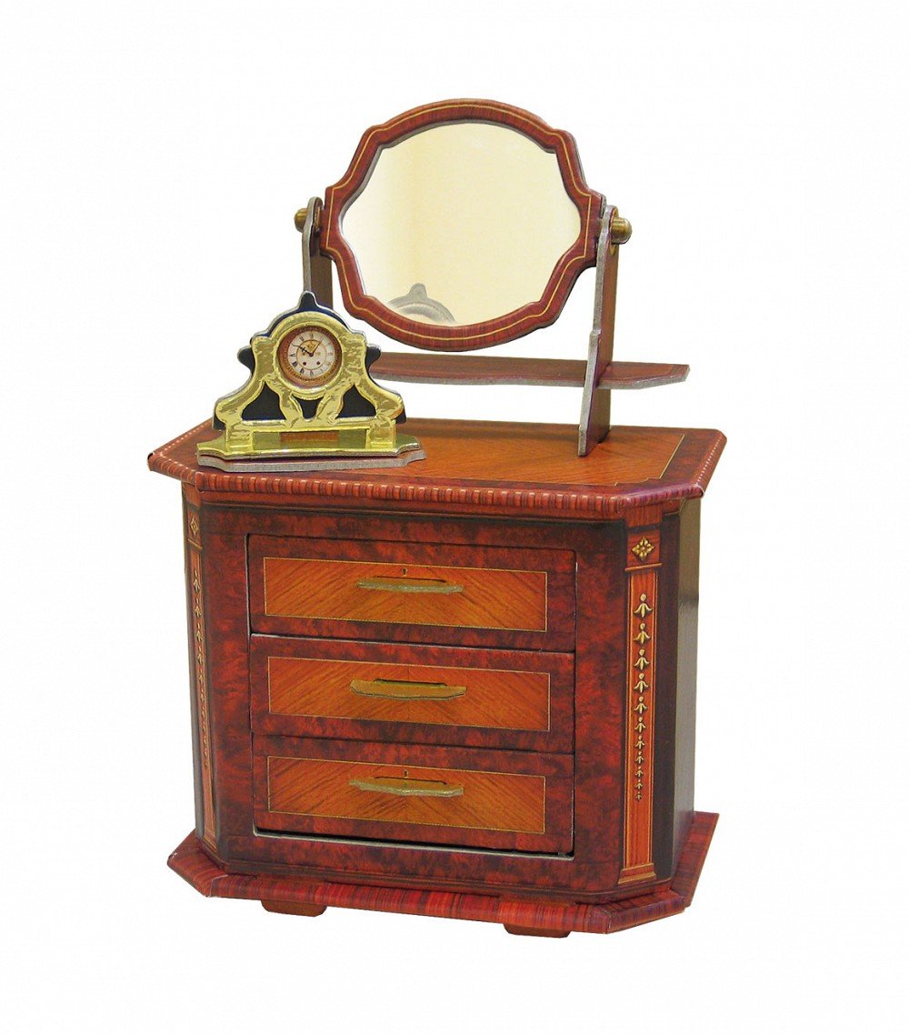 Keranova 311 9.5 x 4 x 14cm Clever Paper Doll House & Furniture Collection Chest of Drawers 3D Puzzle (1 Piece)