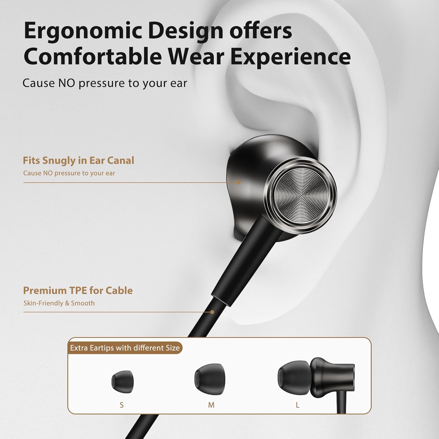 Jiunai 2 Pack USB C Headphones for Samsung S24, Type C Wired Earbuds with Mic in Ear Magnetic Noise Isolation Stereo Audio Cable Earphones for Samsung Galaxy S24 Ultra S24+ Plus Galaxy Tab S9 S6 lite