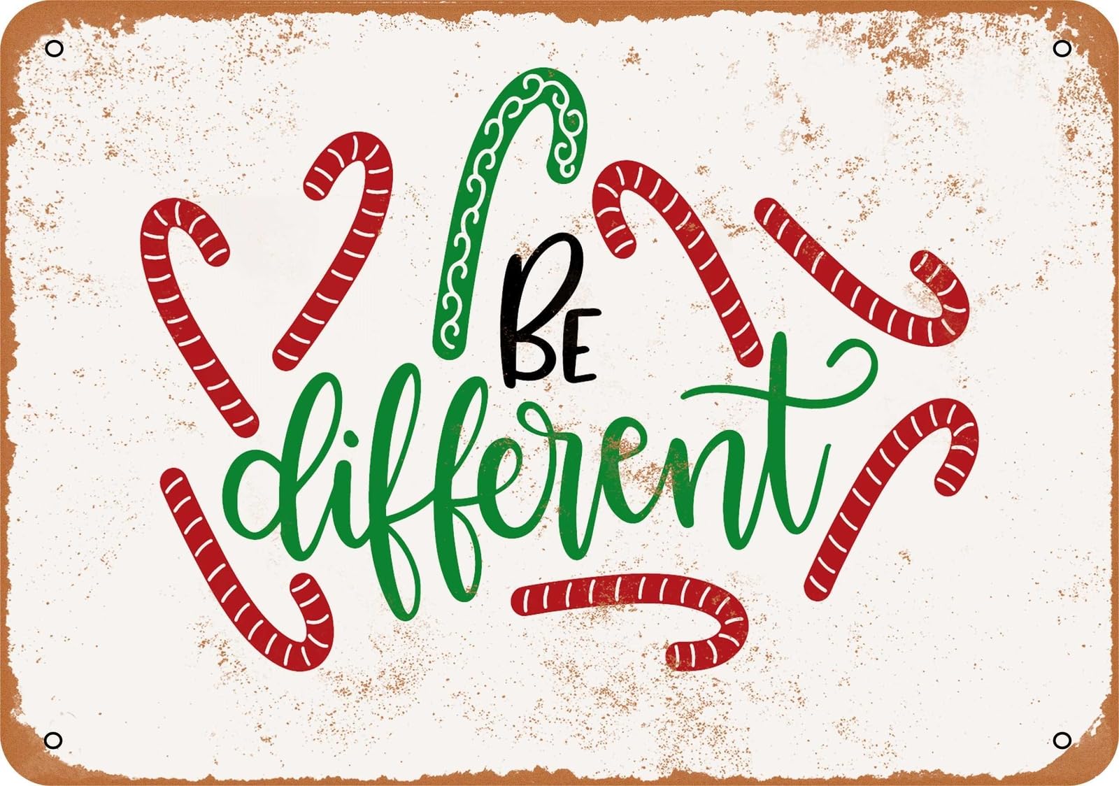 Metal Sign - Be Different 2 - Vintage Look home decor