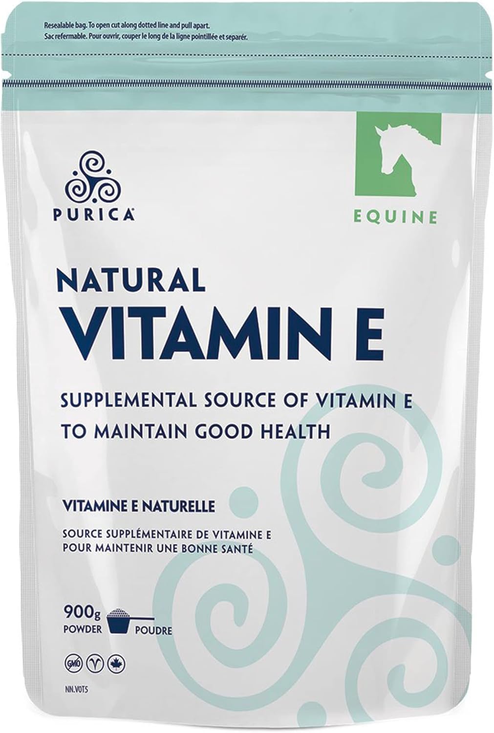PURICA Equine Vitamin E Powder 900g Vit E DAlpha Tocopheryl