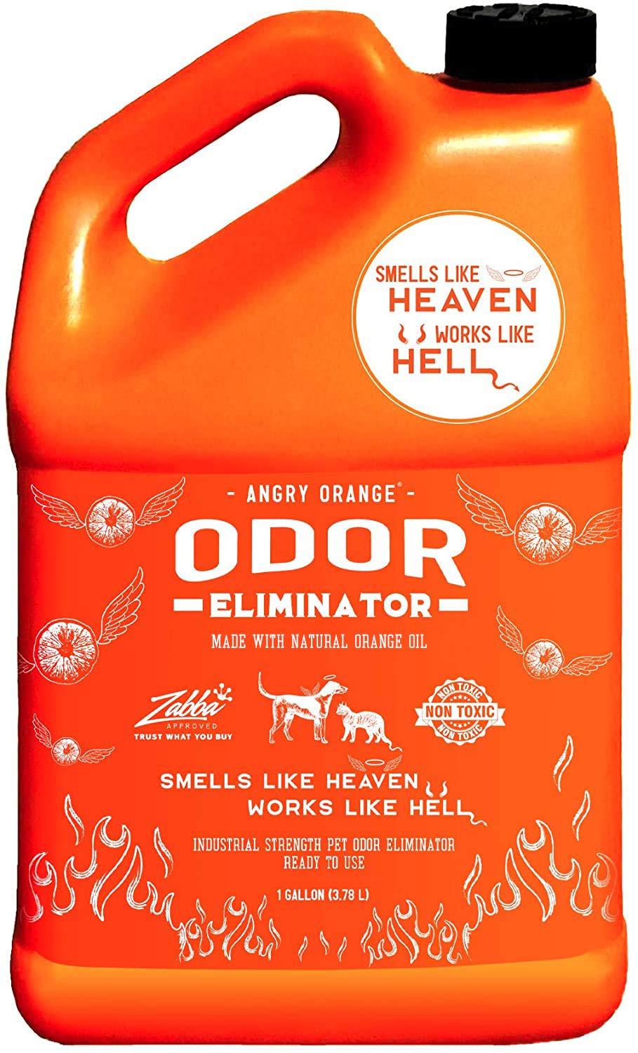 ANGRY ORANGE Ready-to-Use Citrus Pet Odor Eliminator Pet Spray - Urine Remover and Carpet Deodorizer for Dogs and Cats