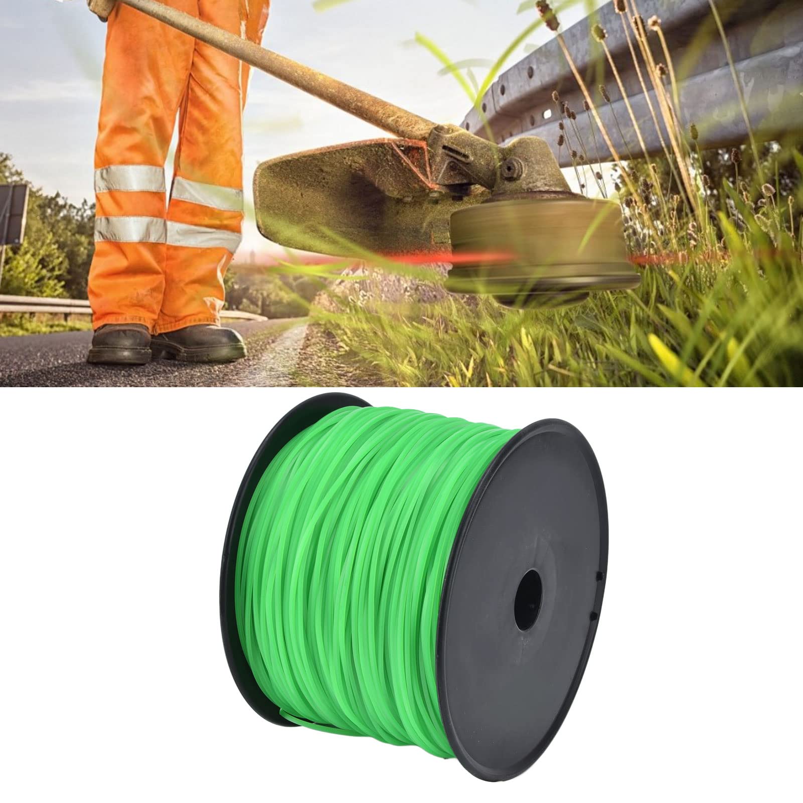 Bobina di Ricambio per Filo da Taglio, 2,0 Mm 372 Metri Filo per Tosaerba Filo per Tosaerba Filo Verde per per Ryobi per