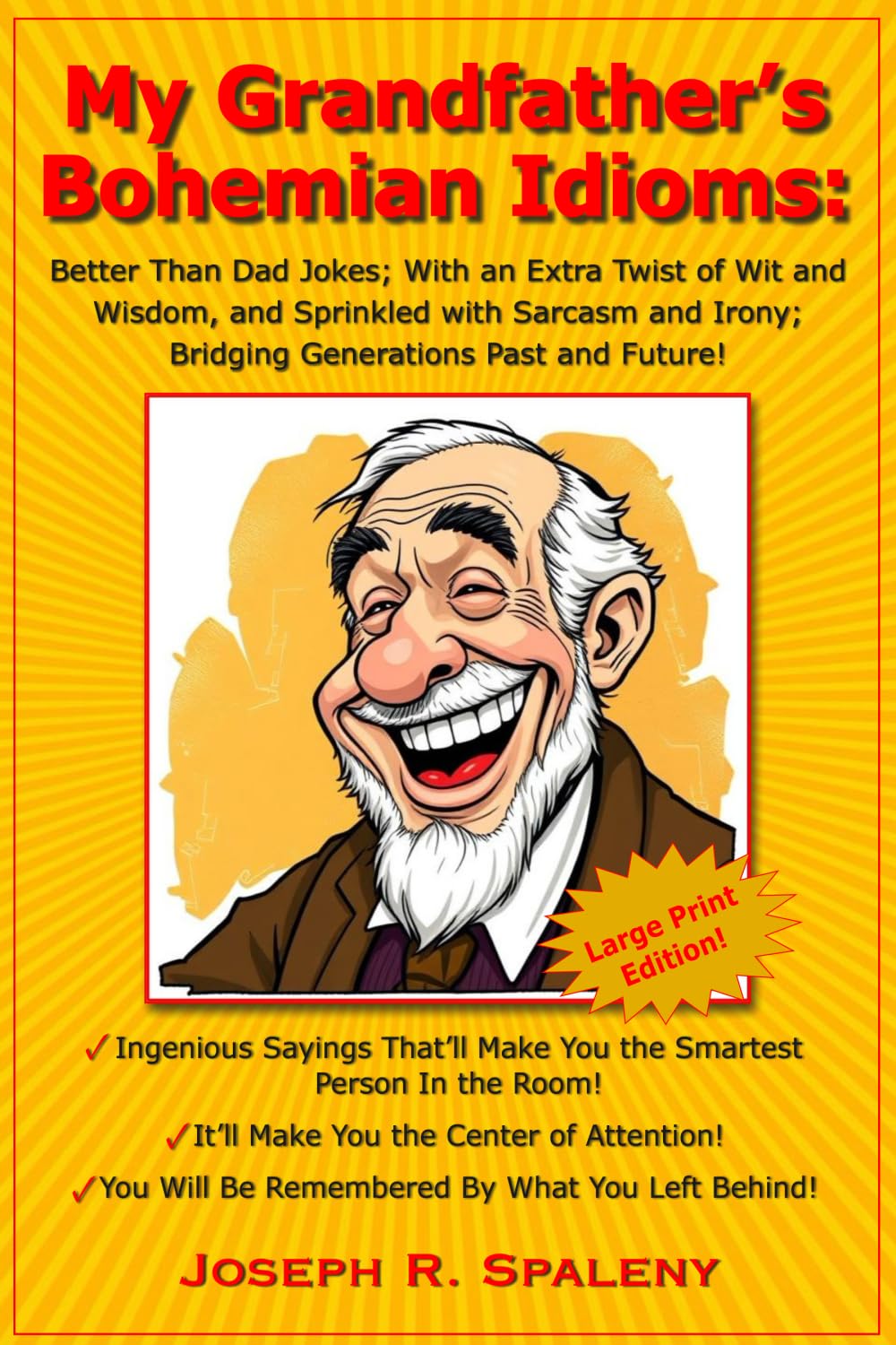 My Grandfather's Bohemian Idioms: Better Than Dad Jokes; With an Extra Twist of Wit and Wisdom, and Sprinkled with Sarcasm and Irony; Bridging Generations Past and Future! LARGE PRINT