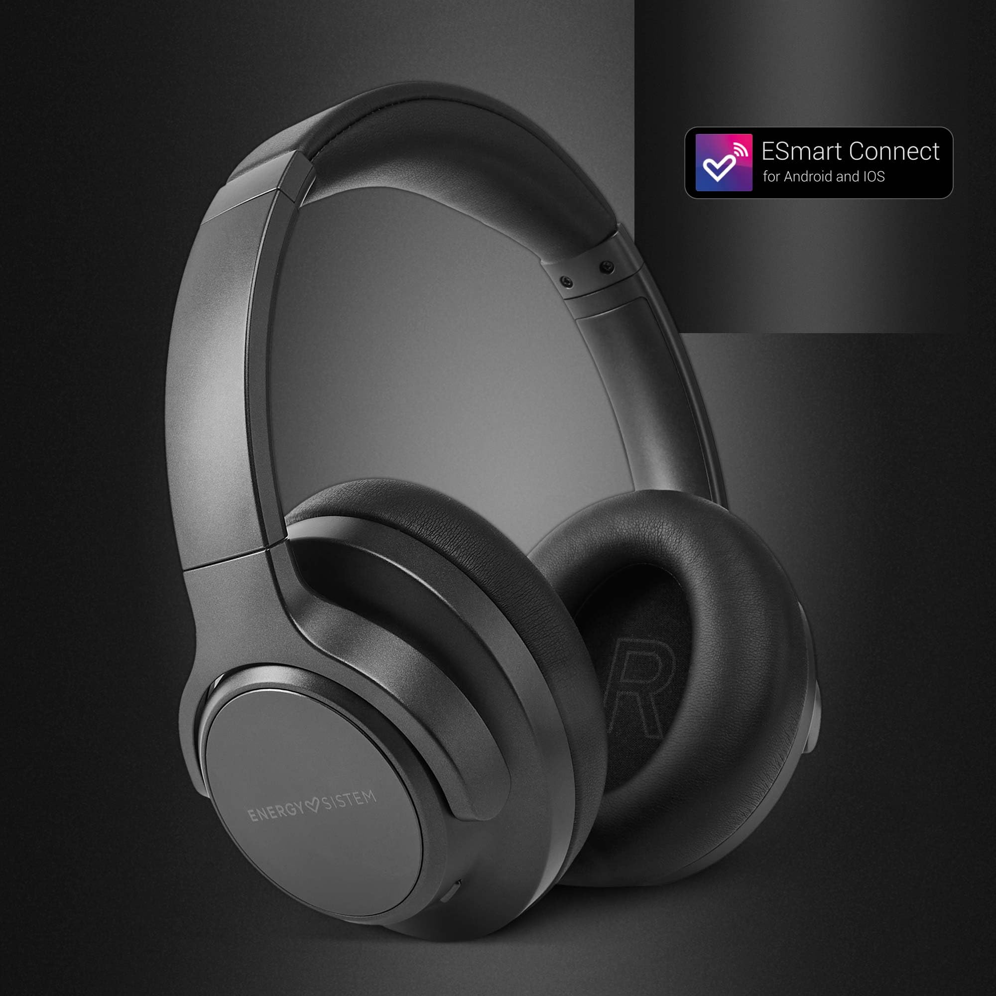 Energy Sistem Silent ANC - Auriculares con cancelación de Ruido (Hybrid ANC, Plástico Reciclado, Bluetooth 5.4, 100 Horas batería, Quick Charge)
