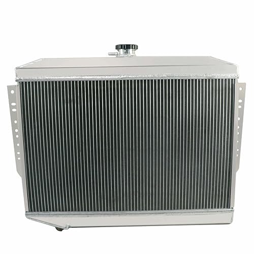 Miniatura 5 de Relé de ventilador de aluminio de 4 filas para Jeep Wagoneer Cherokee J10 J20 J-100 J-2500 J-2600 J-4600 J-4700 J-4800 5.9L6.6L V8 1973 1974 1975