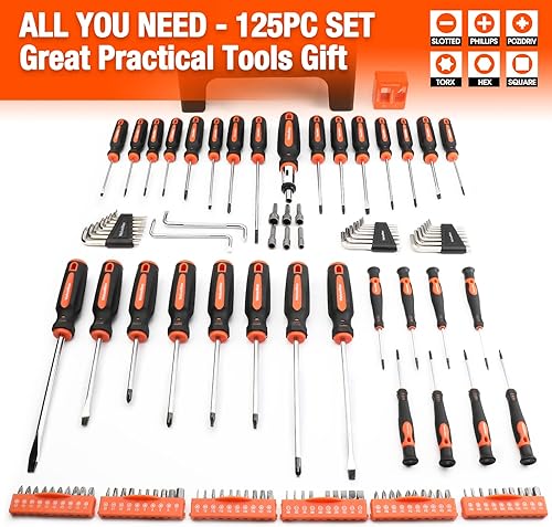 Miniatura 2 de Juego de 6 alicates y llaves + juego de destornilladores magnéticos de 126 piezas