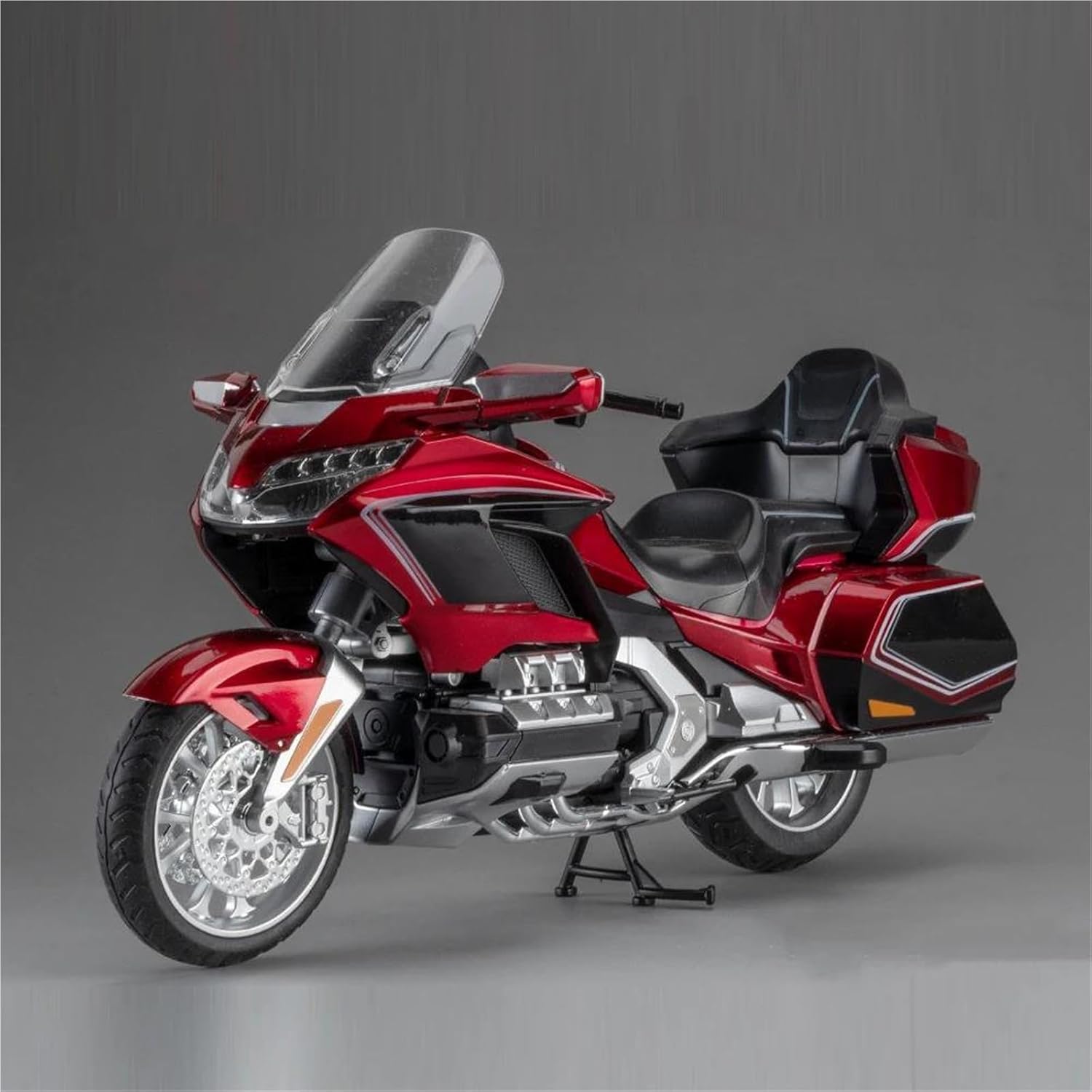 MAKUTU Scale Motorcycle Model 1:11 Motocross Motorcycle Model Collection Gift Die Casting Production for Gold Wing GL800 2021(White)