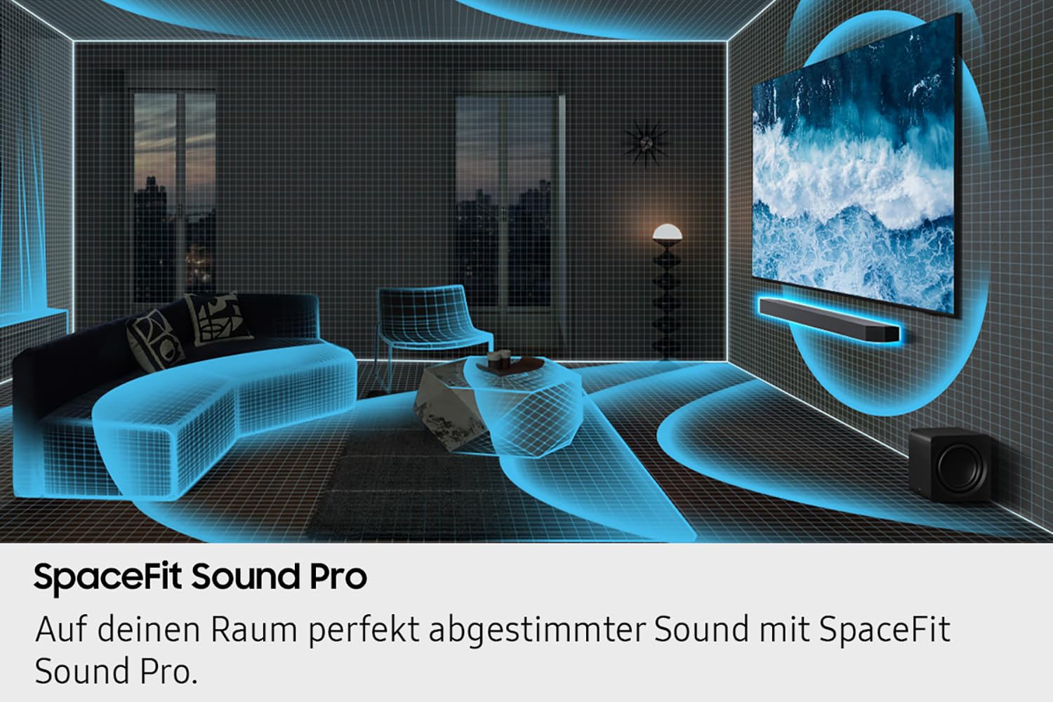 Soundbar Samsung HW Q995GF/ZG 11.1.4 Canali 23 Altoparlanti Wireless Bluetooth Hdmi Wifi Nero (Reconditionné)
