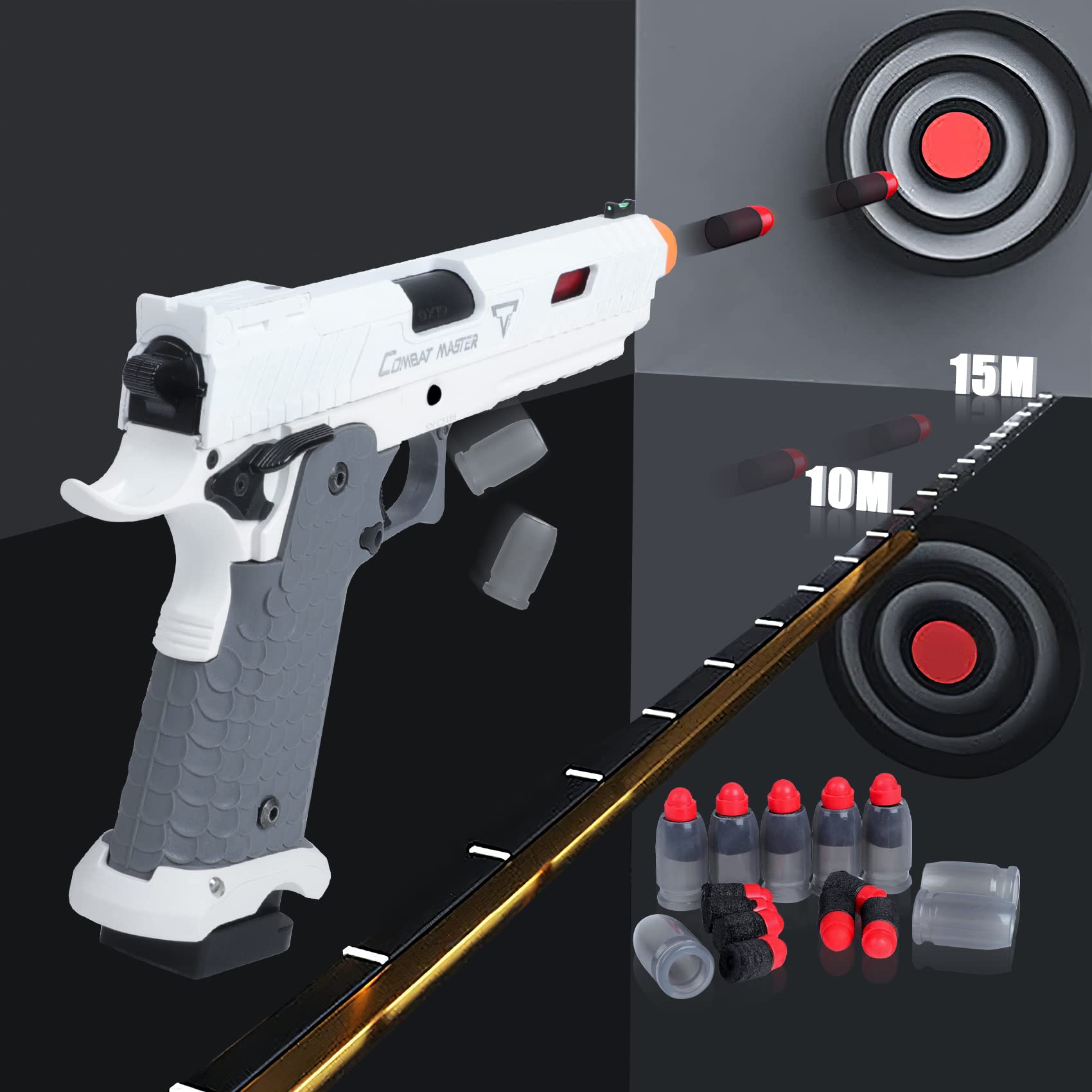 Buy Toy Gun with Shell Ejection,Soft Bullet Gun Look Real Nylon Alloy