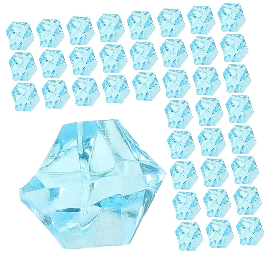 ⭐あいすページ Amazon｜jojofuny 450個フェイクアイスキューブ アクリル製