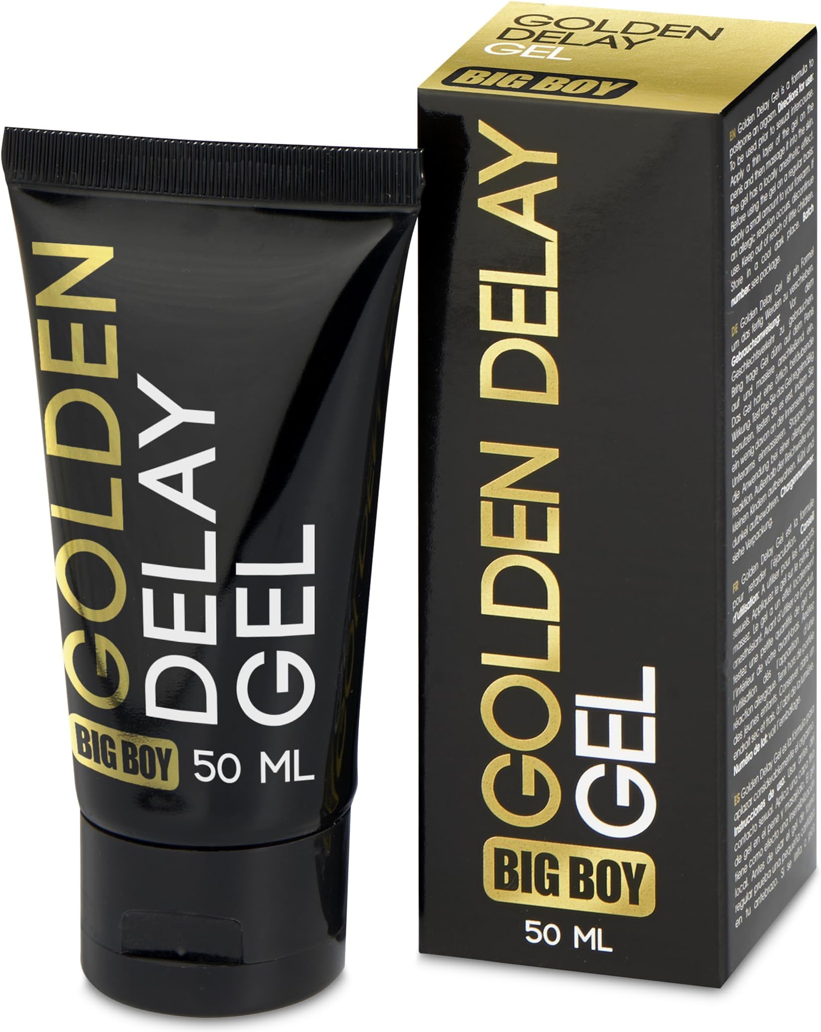 Big Boy Golden Delay Gel Strong Delayer Cream Premature Ejaculation for Man Genital Climax desensitizer Last Longer Pleasure Enhancer Natural Prolonging retardantes para Hombre Crema sexuales 50ml