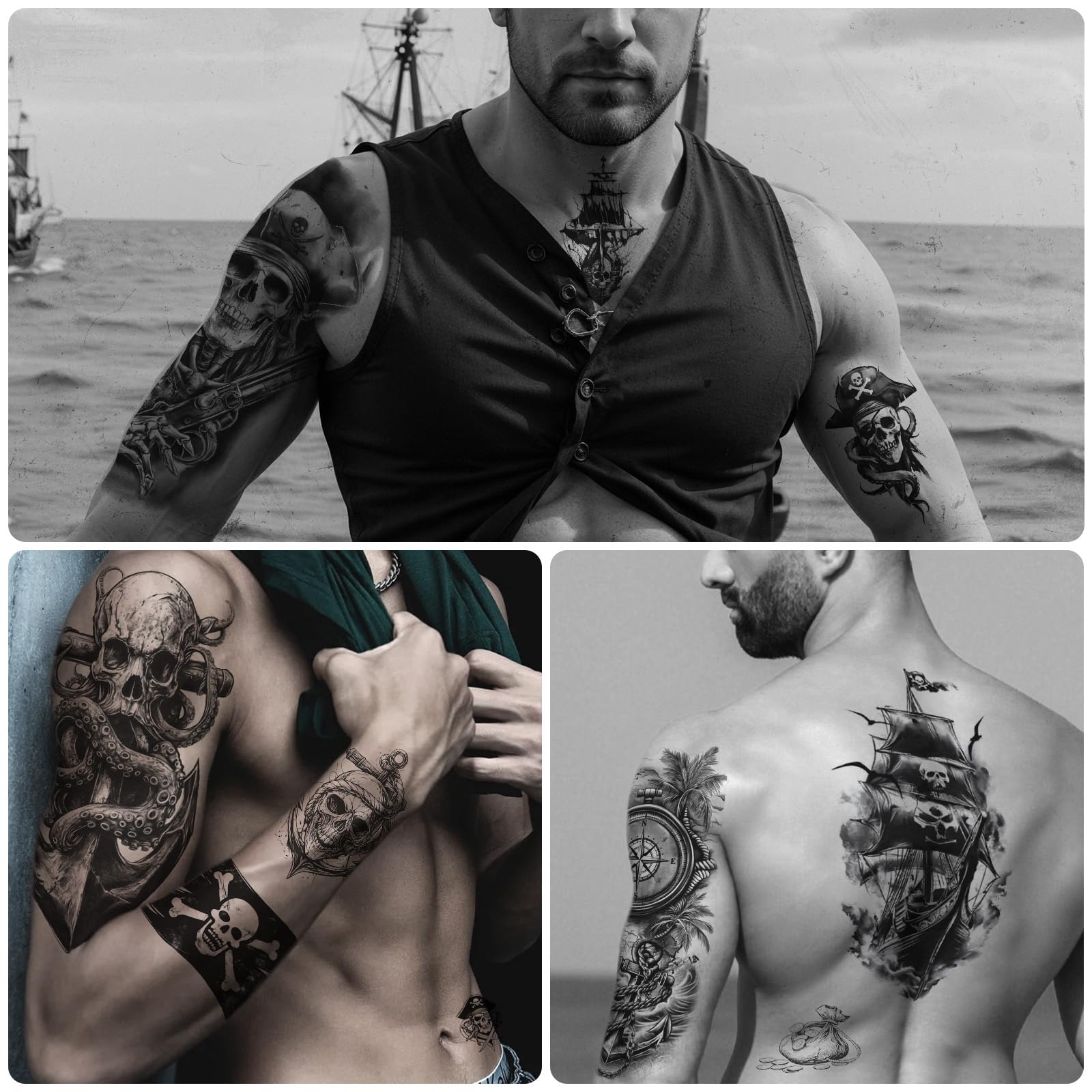 77 Sheets Temporary Tattoos for Adults and Kids - Image 4