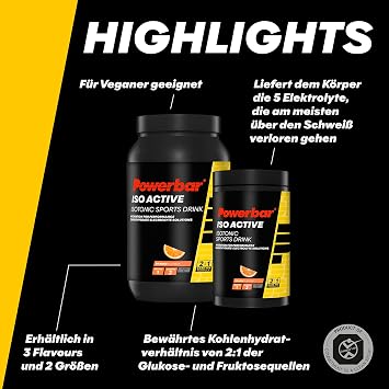 Powerbar Isoactive (600g) Orange - Energy & Endurance - Electrolytes