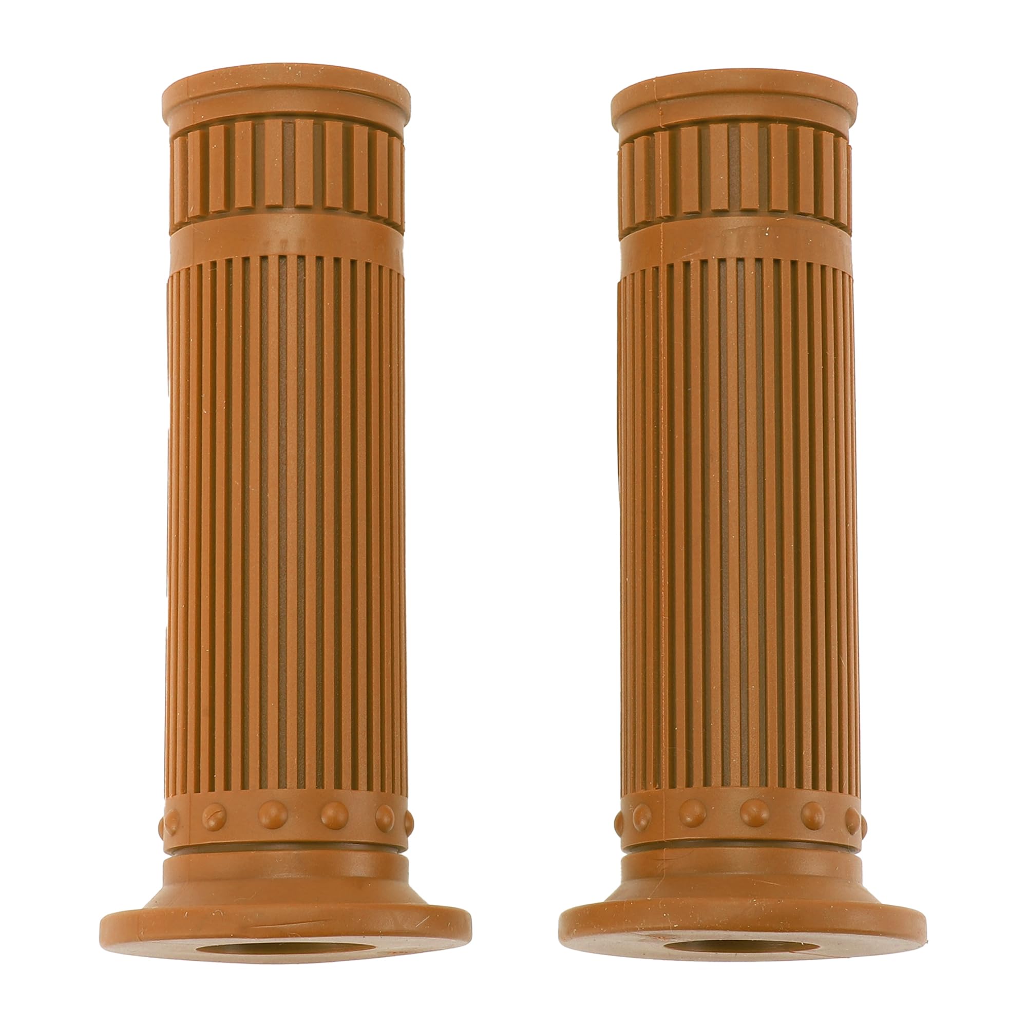 Hihaha 7/8" 22mm 15/16" 24mm Universal Motorcycle Hand Grips Cover Non Slip Rubber Handlebar Grips for Motorcycle Scooter Bicycle ATV Light Brown 1