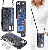 Vista 163 de Cavor for iPhone 11 Wallet Case with Card Slots Holder,Premium PU Leather Kickstand Feature Case [Wrist Strap] Double Magnetic Clasp Shockproof Flip