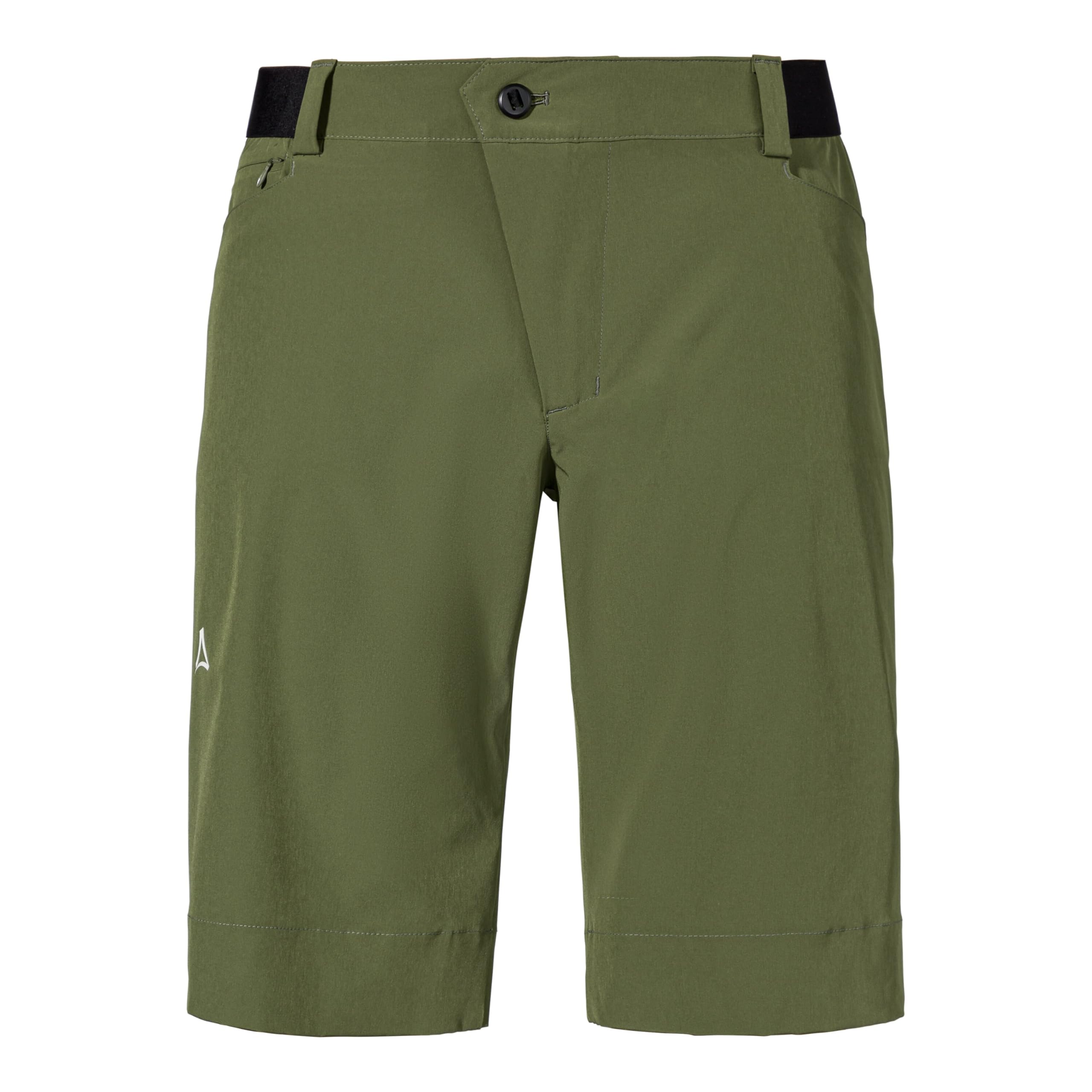 Schöffel Herren Balsam Green Shorts Style Keitele Mns, Schnell Trocknende Radlerhose Mit Radspezifischer Passform Und 4-Wege-Stretch, Fahrradhose Aus Recyceltem Material, 46