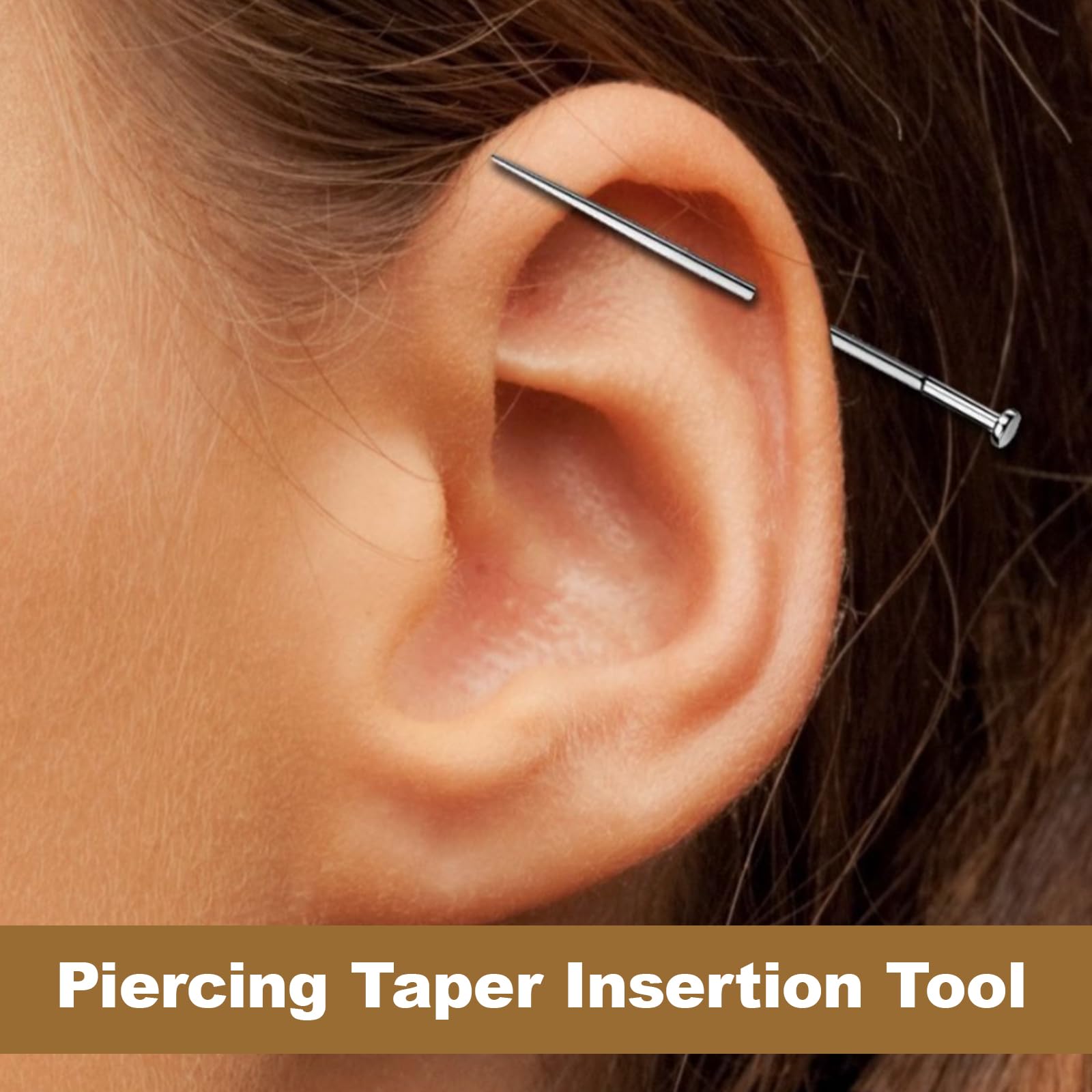 7 Pcs Piercing Ball Grabber and Opener Set, Piercing Taper Insertion Tool, Piercing Tools to Change Jewellery, 16G 18G Compatible Stainless Steel Flat Back Earring Applicator Tool for Ears Nose Lip — view 4