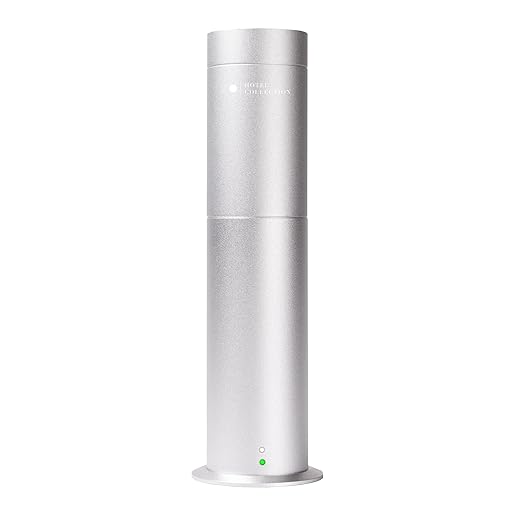 Hotel Collection - Mini Studio Scent Essential Oil Diffuser - Therapeutic Aromatherapy - Cold-Air Diffusion Technology - 400 sq. ft. Coverage - Waterless Air Diffuser for Home, Office & Hotel (Silver)