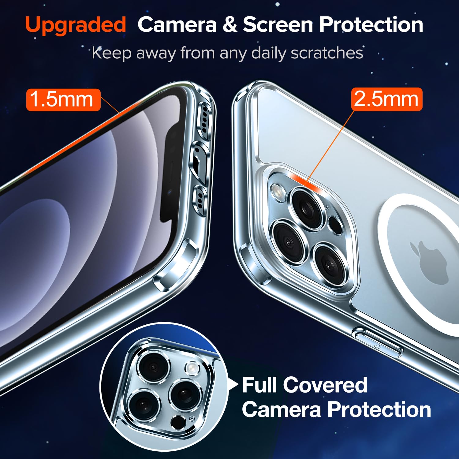Ivoler Durchsichtige MagSafe Hülle Für IPhone 12 Pro Max – Transparent, Magnetisch, Stoßfest, Vergilbungsfrei Mit Militärschutz