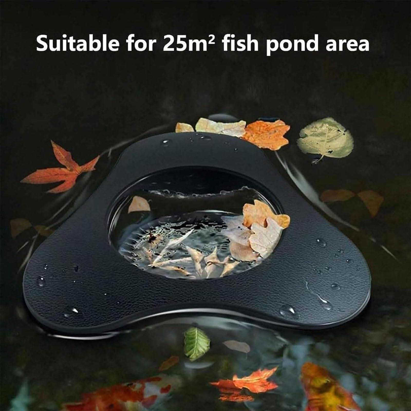 Skimmer Automatico Galleggiante per Detriti Stagno, Pulitore per Piscina 34w, Cavo di Alimentazione 8m, Stagni per Pesci, Skimmer Galleggiante A Aspirazione per Laghi E Stagni da Giardino
