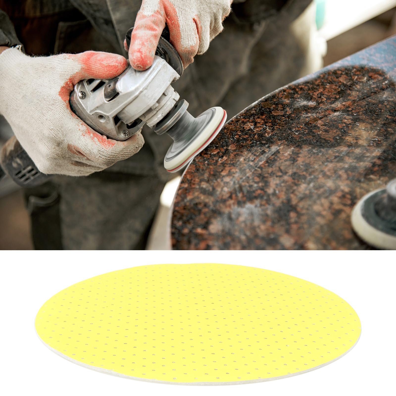 Briny River 10PCS 9-Inch 225mm Hook & Loop Sanding Discs with Holes 100 120 150 180 220 Grit Mixed for Drywall and Plaster Finishing - Image 3