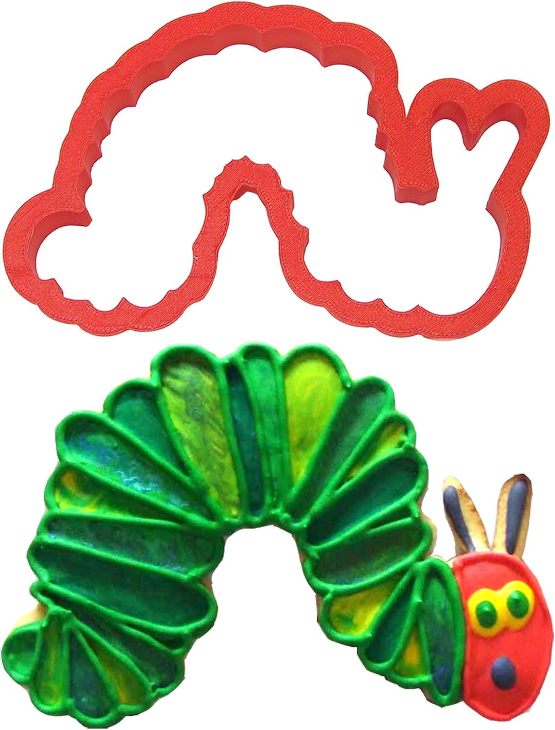 Caterpillar Cookie Cutter 5 Inch - Hand Made in the USA