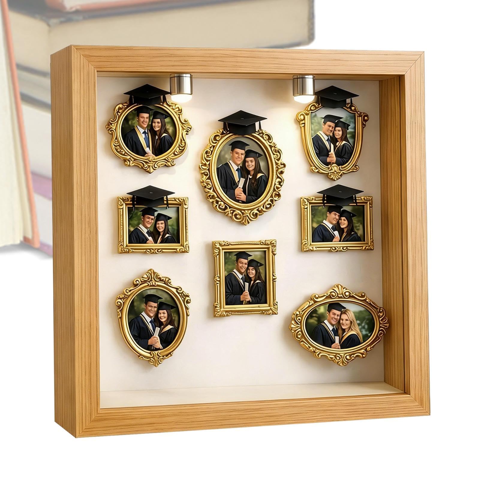 Récipient créatif Mini Musée pour organiser vos souvenirs avec cadre doré