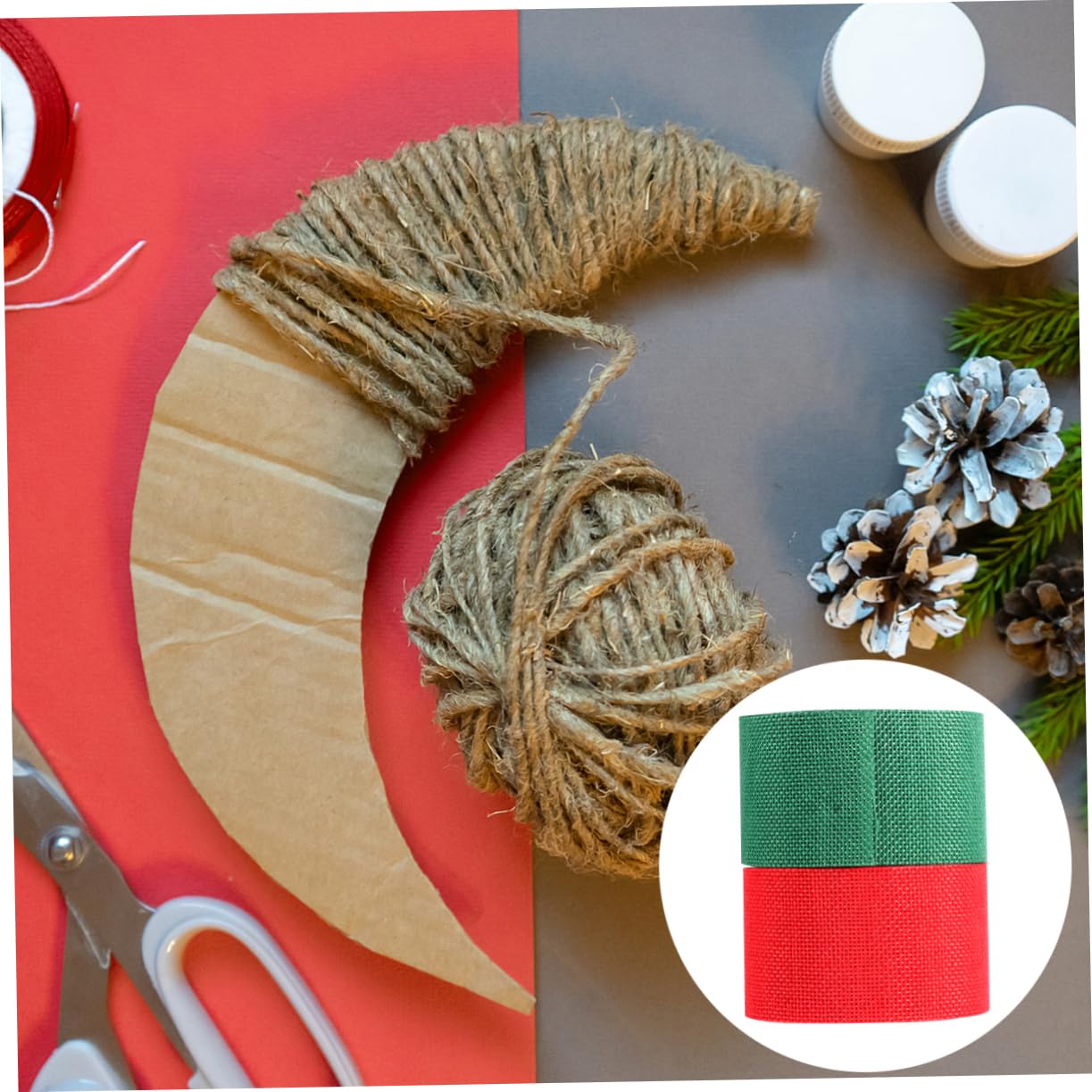 NUOBESTY 6rollen Weihnachtsgeschenkband Schleifenband Für Basteln Verpacken Und Dekorieren Für Hochzeiten Und Festlichkeiten Langlebig Und Vielseitig Einsetzbar