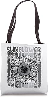 Funny Retro Sunflower For Men Women, Vintage Sunflower Tote Bag