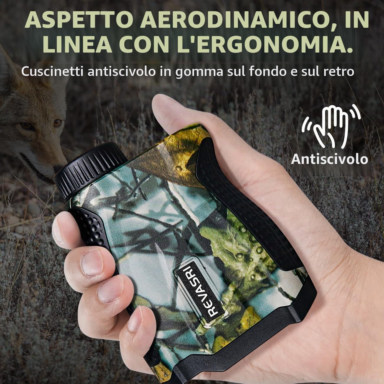 REVASRI Telemetro Caccia 1200 Y/M con angolo e distanza orizzontale Impermeabile, con tecnologia di acquisizione del bersaglio, telemetro chiaro e preciso per cacciatori