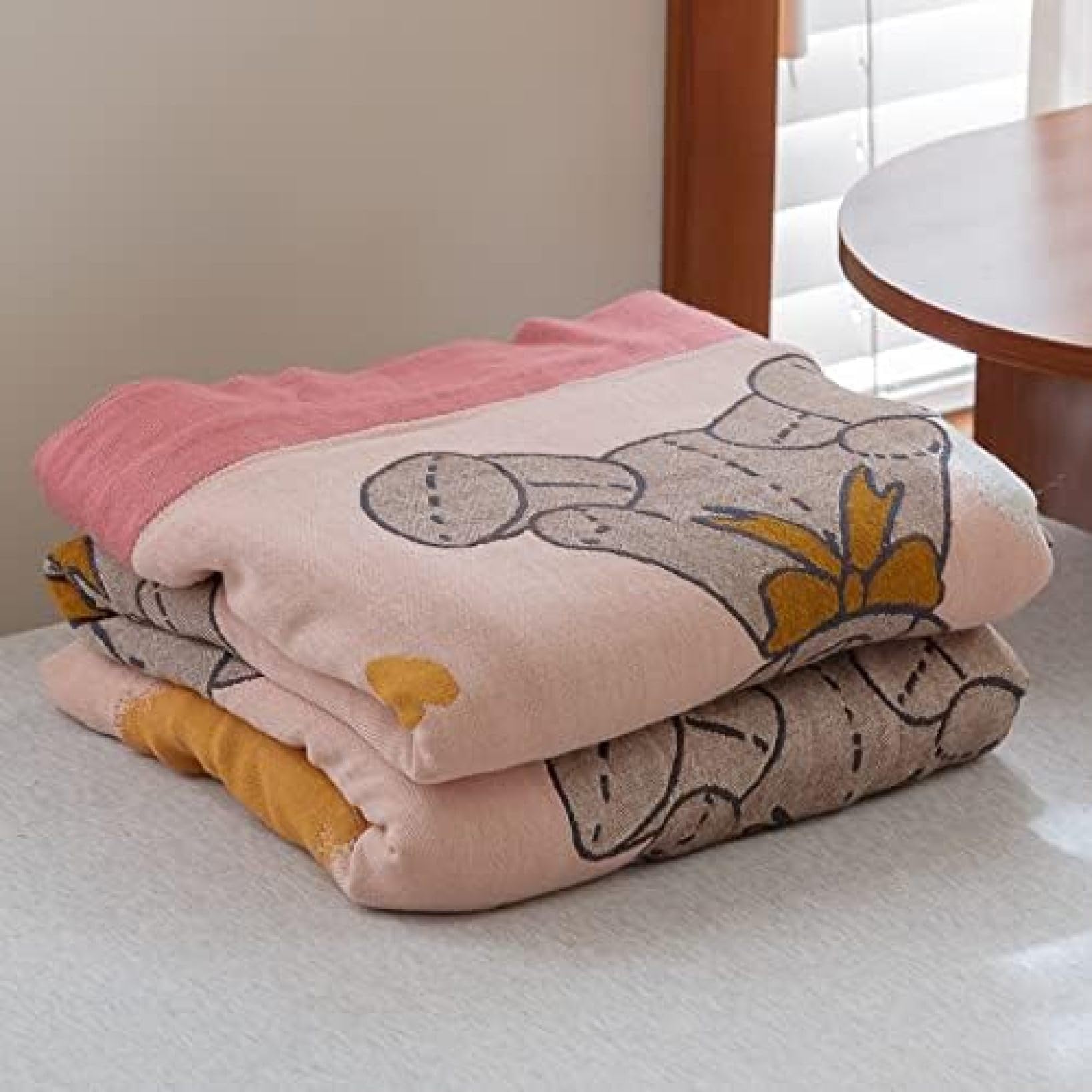 Couverture anti-acariens en coton double respirant contre la chaleur nocturne