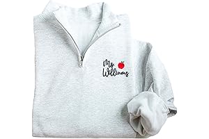 Teacher Quarter Zip Sweatshirt: Personalized Gift for Educators