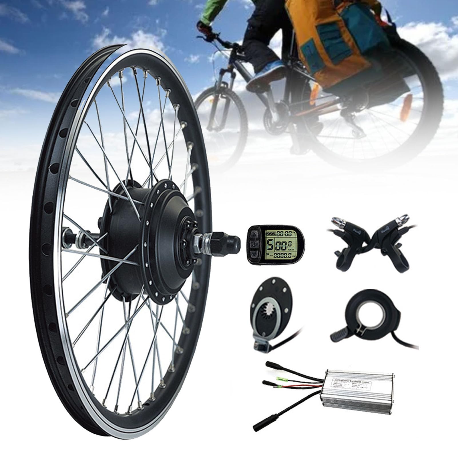Amazon | E バイク キット、電動自転車キット 48V 500W 後輪ブラシレス