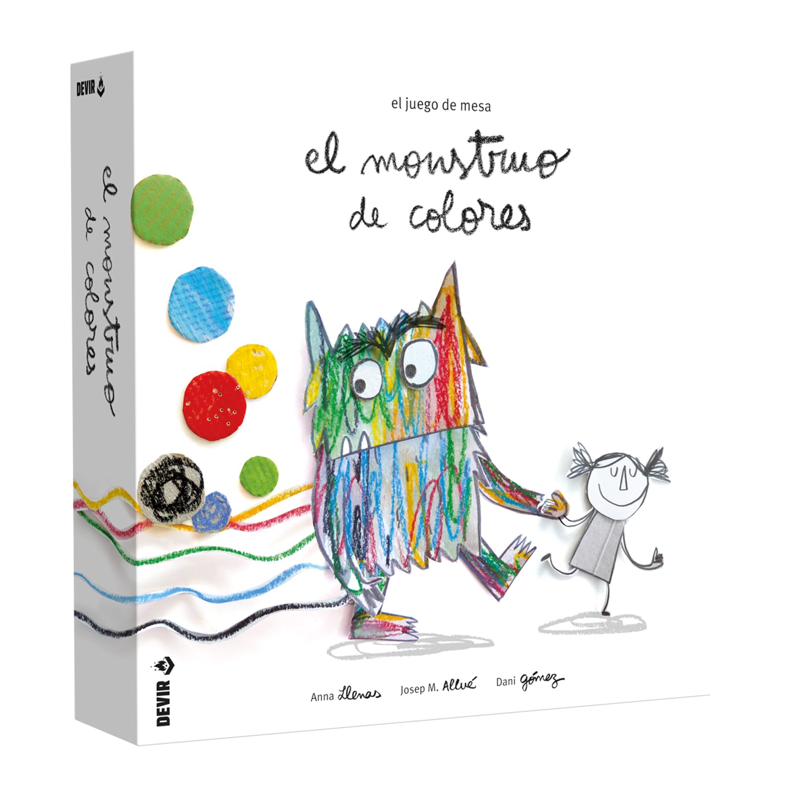 Devir - El Monstruo de Colores, Juego de mesa, Juego Infantil, Juego Cooperativo, Juego de Memoria (BGMONSP)