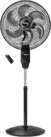 Ventilador de Coluna Mallory Chronos 140W, Silencioso, Com Controle Remoto, Hélice de 6 pás, Auto Desligamento Programável de até 7 Horas- PR – GR - 127V