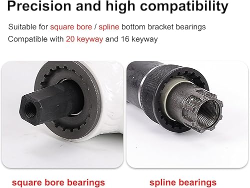 Miniatura 3 de Bicicleta de bicicleta compatible con Shimano soporte inferior herramienta de instalación, para Shimano Octalink ISIS Splined FSA LP VP (con