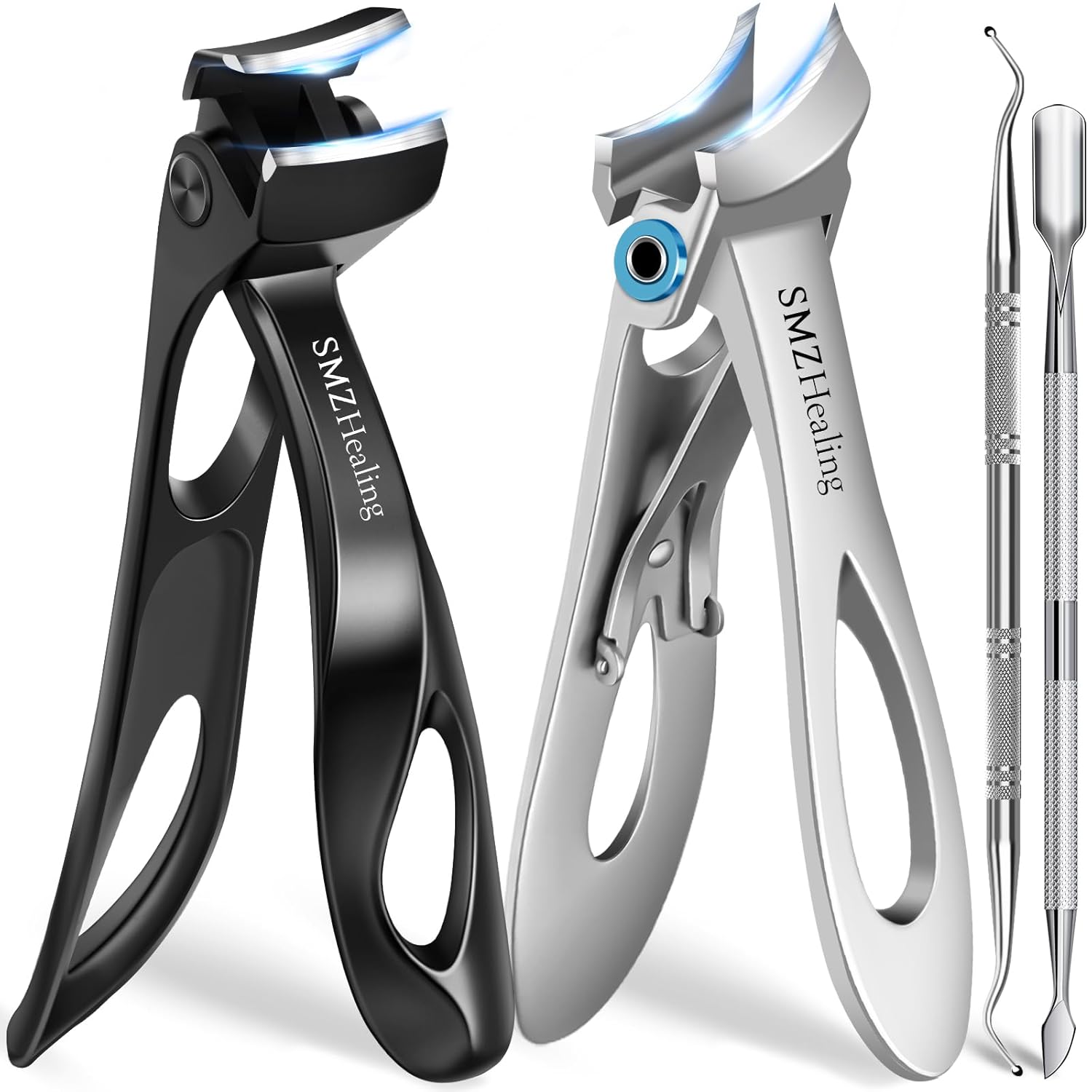 Toenail Clippers for Seniors Thick Toenails 2026 Angled Head Heavy Duty Large Toe Nail Clippers for Men Very