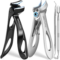 Toenail Clippers for Seniors Thick Toenails 2026 Angled Head Heavy Duty Large Toe Nail Clippers for Men Very