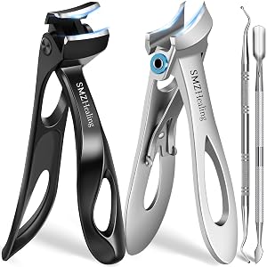 Toenail Clippers for Seniors Thick Toenails 2026 Angled Head Heavy Duty Large Toe Nail Clippers for Men Very