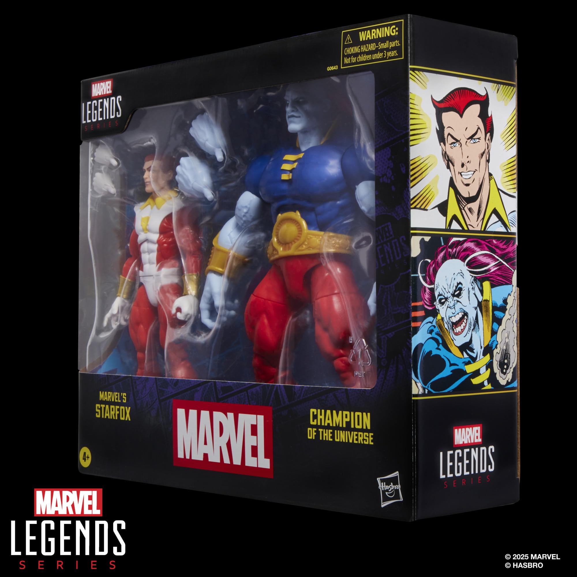 Hasbro Marvel Legends Series, Starfox e Campione dell'Universo, confezione da 2 action figure
