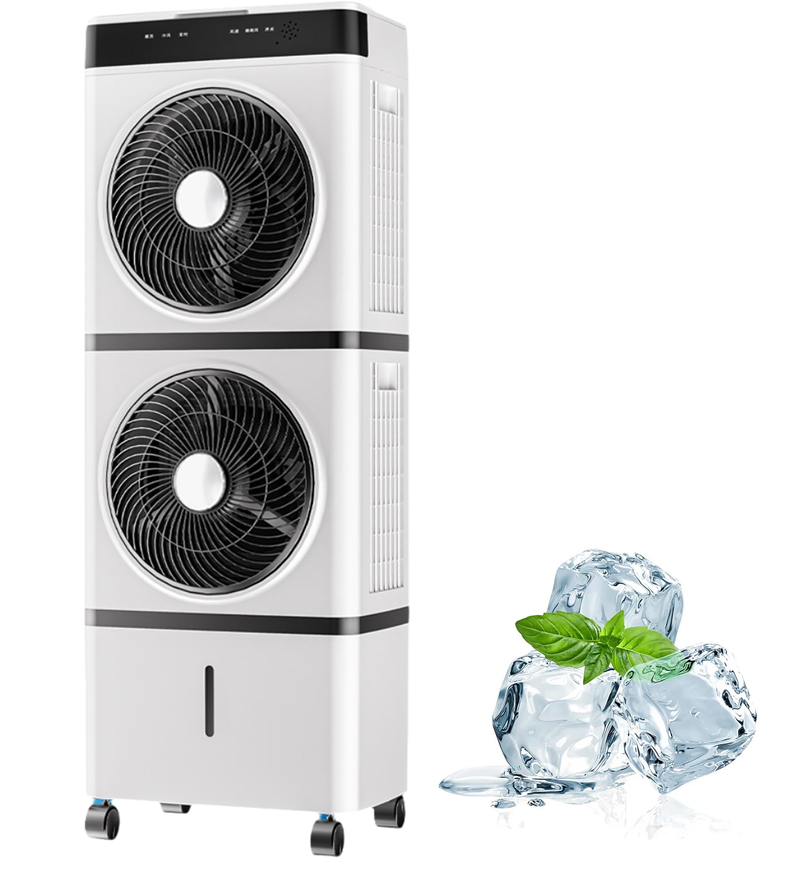 FXNFXLA Remote Control Evaporative Air Cooler/Portable Air Conditioners Circular Two fans