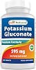 Best Naturals Potassium Gluconate 595 mg 250 Tablets