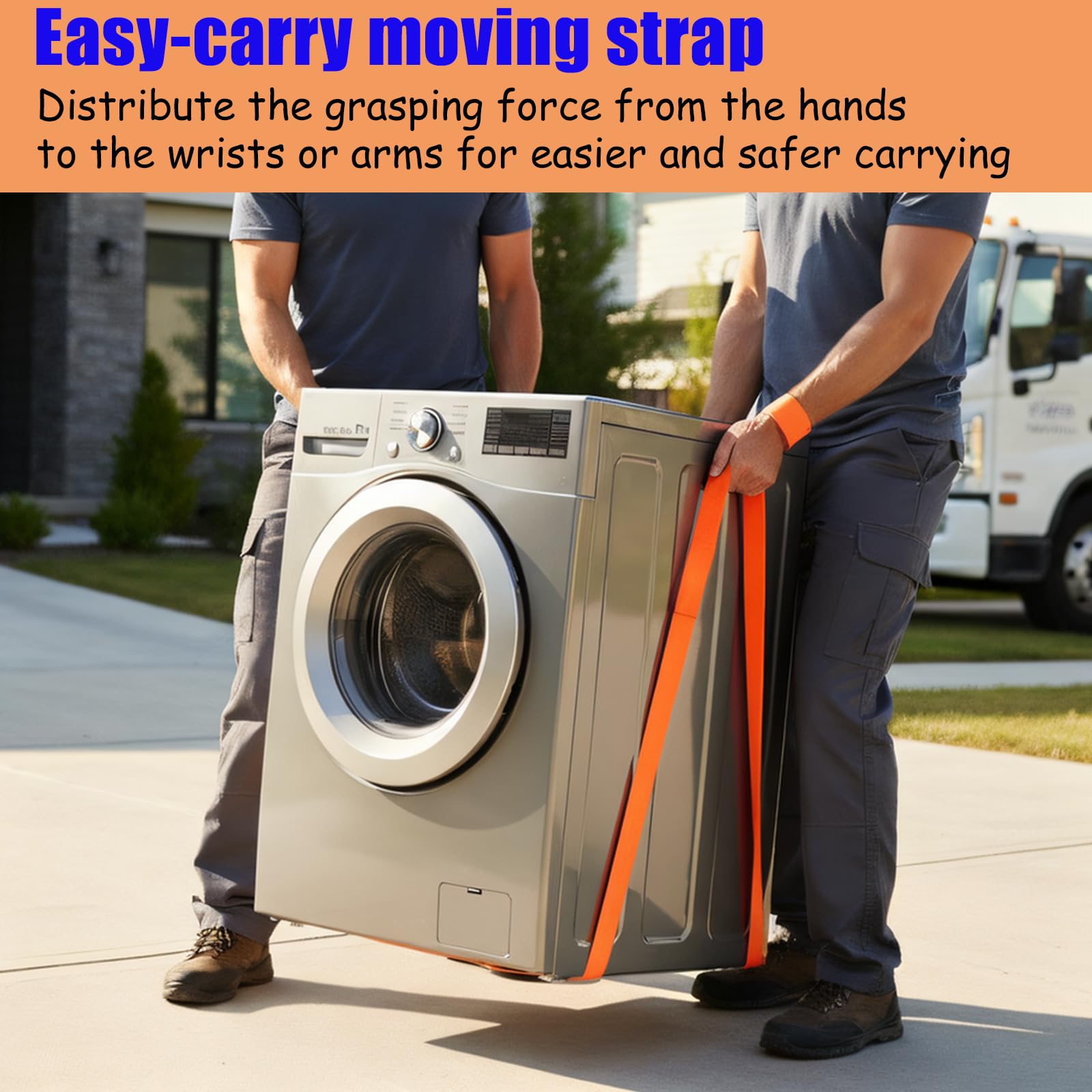 Furniture Moving Straps - 2 Pack Heavy Duty -2