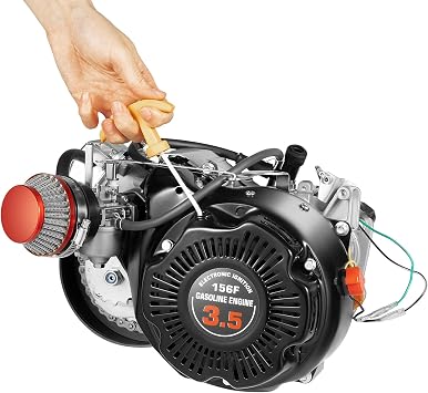 100cc Bicycle Engine Kit, 4-Stroke Single Cylinder Gas Petrol Motorized Bike Kit, Petrol Gas Motor Kit Engine,Bicycle Gasoline Engine Motor Scooter Kit,Gas Engine for Bicycle Chain Drive
