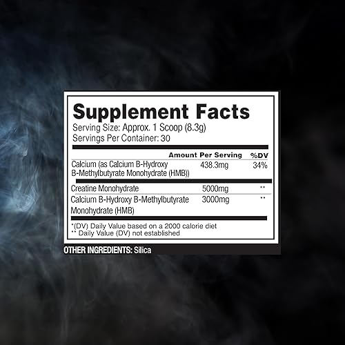 Miniatura 2 de Construct - 0.18 oz de monohidrato de creatina + 0.11 oz de mezcla de Hmb, crecimiento muscular, fuerza, recuperación, energía ATP, rendimiento